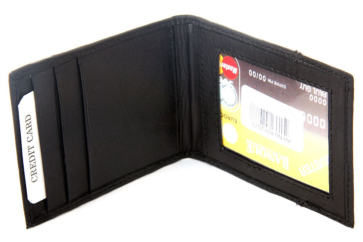 Men's Lot of 12 Leather Money Clip Slim Credit Card Id Holder Wholesale ...